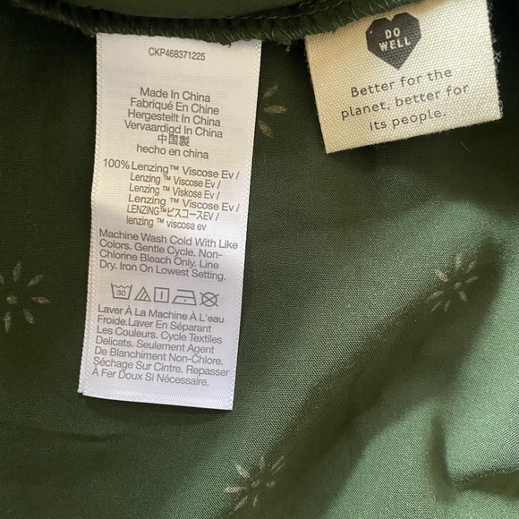 Madewell Pull Green Tired Mini Ruffles Lightweight Skirt - Picture 7 of 9